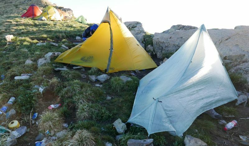 端午小五台大风-帐篷百态