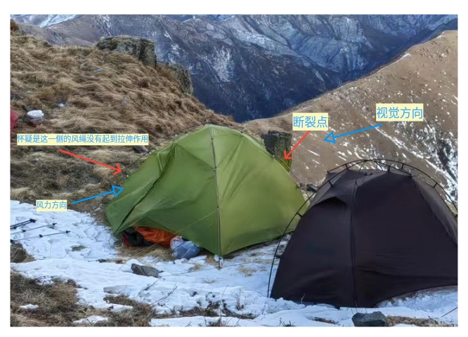 帐杆断裂示意图